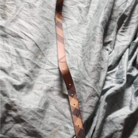 Burberry Checkered Beige and Brown Belt main image 4